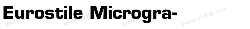 Eurostile Microgra字体转换
